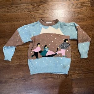 super cute winter print sweater ☺️